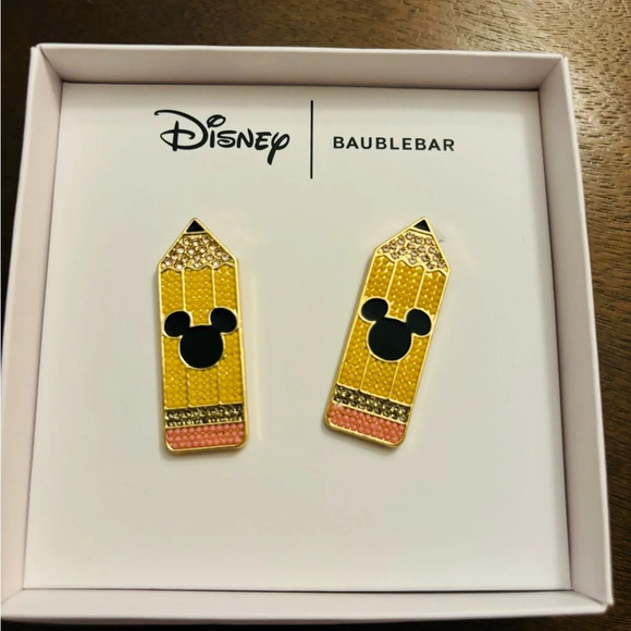 BAUBLEBAR  pencil ✏️ mickey stud NIB - Picture 1 of 2